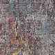 8' X 10' Pewter Abstract Washable Indoor Outdoor Area Rug