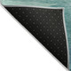 9' X 12' Turquoise Striped Washable Indoor Outdoor Area Rug