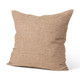 22" Brown Linen Throw Pillow Cover with Texture