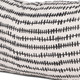 14" Black Striped Linen Throw Pillow Cover
