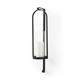 24" Black Metal Abstract Wall Sconce Candle Holder