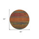 8' Terra Cotta Round Abstract Washable Indoor Outdoor Area Rug