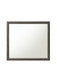 35" Gray Wood Framed Accent Mirror