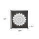 92" X 84" Black And White Mandala Cotton Hanging Tapestry
