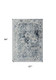 6' X 8' Blue And Beige Tribal Washable Area Rug With UV Protection