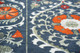 6' X 8' Blue Orange And Gray Tribal Washable Area Rug With UV Protection