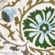 8' X 11' Cream Green And Blue Tribal Washable Area Rug With UV Protection