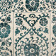 7' X 9' Beige And Blue Tribal Washable Area Rug With UV Protection