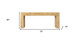 72" Natural Solid Wood Distressed Frame Console Table