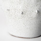 11" White Abstract Cylinder Ceramic Table Vase