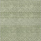 8' X 10' Green And Ivory Chevron Washable Indoor Outdoor Area Rug