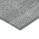 3' X 5' Gray And Silver Chevron Washable Indoor Outdoor Area Rug