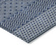 3' X 5' Navy Blue And Ivory Chevron Washable Indoor Outdoor Area Rug