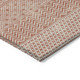 9' X 12' Salmon And Ivory Chevron Washable Indoor Outdoor Area Rug