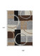 9' X 12' Pewter Gray And Black Geometric Washable Indoor Outdoor Area Rug