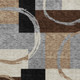 10' X 14' Pewter Gray And Black Geometric Washable Indoor Outdoor Area Rug