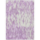 10' X 14' Lavender And Ivory Abstract Washable Indoor Outdoor Area Rug