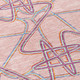 9' X 12' Pink Purple And Sky Blue Geometric Washable Indoor Outdoor Area Rug