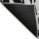 9' X 12' Black And Ivory Abstract Washable Indoor Outdoor Area Rug