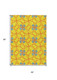 5' X 8' Yellow And Teal Blue Geometric Washable Indoor Outdoor Area Rug