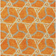 10' X 14' Orange And Blue Geometric Washable Indoor Outdoor Area Rug