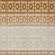 10' X 14' Orange Beige And Ivory Geometric Washable Indoor Outdoor Area Rug