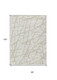 8' X 10' Ivory And Beige Abstract Washable Indoor Outdoor Area Rug