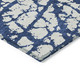 3' X 5' Navy Blue And Ivory Abstract Washable Indoor Outdoor Area Rug