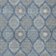 9' X 12' Navy Blue Ivory And Taupe Floral Medallion Washable Indoor Outdoor Area Rug