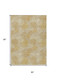 5' X 8' Gold Beige And Wheat Polka Dot Washable Indoor Outdoor Area Rug