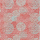 5' X 8' Salmon Ivory And Sky Blue Polka Dot Washable Indoor Outdoor Area Rug