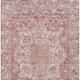 5' X 8' Rust And Ivory Floral Medallion Washable Indoor Outdoor Area Rug