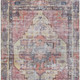 10' X 14' Rust Gray And Mauve Oriental Washable Indoor Outdoor Area Rug