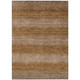 8' X 10' Brown And Khaki Striped Washable Indoor Outdoor Area Rug