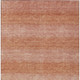 3' X 5' Terra Cotta And Peach Striped Washable Indoor Outdoor Area Rug