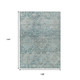 9' X 12' Blue And Silver Geometric Washable Indoor Outdoor Area Rug