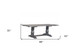 88" Light Gray And Gray Solid Wood Trestle Base Dining Table