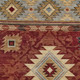 8' X 10' Rust Beige And Charcoal Tribal Washable Indoor Outdoor Area Rug
