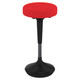 Red and Black Adjustable Height Swivel Office Chair