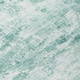 5' X 8' Aqua And Ivory Abstract Washable Indoor Outdoor Area Rug