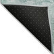 9' X 12' Aqua And Ivory Abstract Washable Indoor Outdoor Area Rug