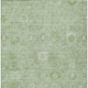 3' X 5' Artichoke Green Ivory And Mint Green Damask Washable Indoor Outdoor Area Rug