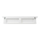 Classic White Wood Wide Six Hook Coat Rack