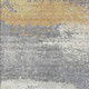 10' X 14' Gold Gray And Silver Abstract Washable Indoor Outdoor Area Rug