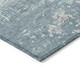 9' X 12' Teal Blue And Ivory Abstract Washable Indoor Outdoor Area Rug