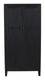 36" Graphite Solid Wood Accent Cabinet With Two Doors
