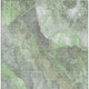 10' X 14' Green And Gray Floral Washable Indoor Outdoor Area Rug