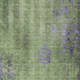 9' X 12' Artichoke Green And Purple Floral Washable Indoor Outdoor Area Rug