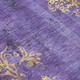 5' X 8' Purple And Gold Floral Washable Indoor Outdoor Area Rug
