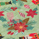 8' Artichoke Green Red Black Pink And Brown Round Floral Washable Indoor Outdoor Area Rug